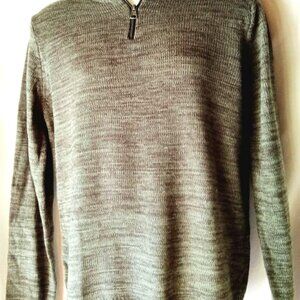 Men's Olive Green 1/2 Zip Pullover Sweater NWT Small XXL